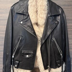 All Saints Black Leather Jacket
